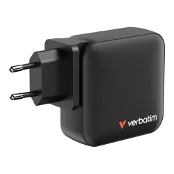Ładowarka ścienna Verbatim Mini GaN 165W 3xUSB-C PD 1xUSB-A QC 3.0