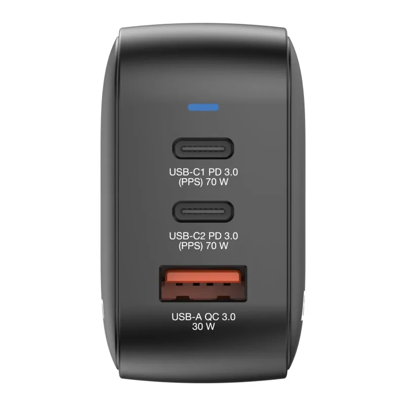 Ładowarka sieciowa Verbatim Mini GaN 70W 2xUSB-C PD 1xUSB-A QC 3.0