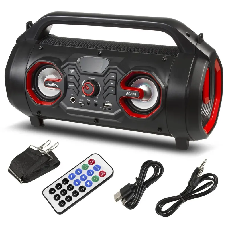 Głośnik przenośny bazooka Audiocore AC875 bluetooth 5.0, radio FM, karta