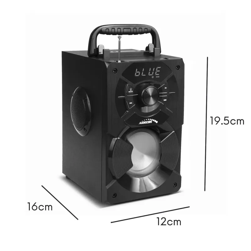 Głośnik przenośny bluetooth Audiocore AC730 radio FM, wejście kart SD/MMC,