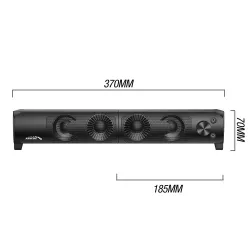 Głośniki komputerowe soundbar Audiocore AC955 3Wx2, LED, USB 5v, wejście