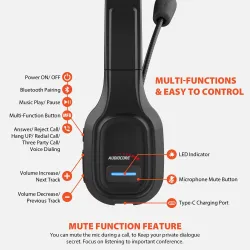 Słuchawki z mikrofonem Audiocore AC864 bluetooth call center