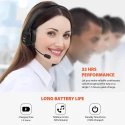 Słuchawki z mikrofonem Audiocore AC864 bluetooth call center