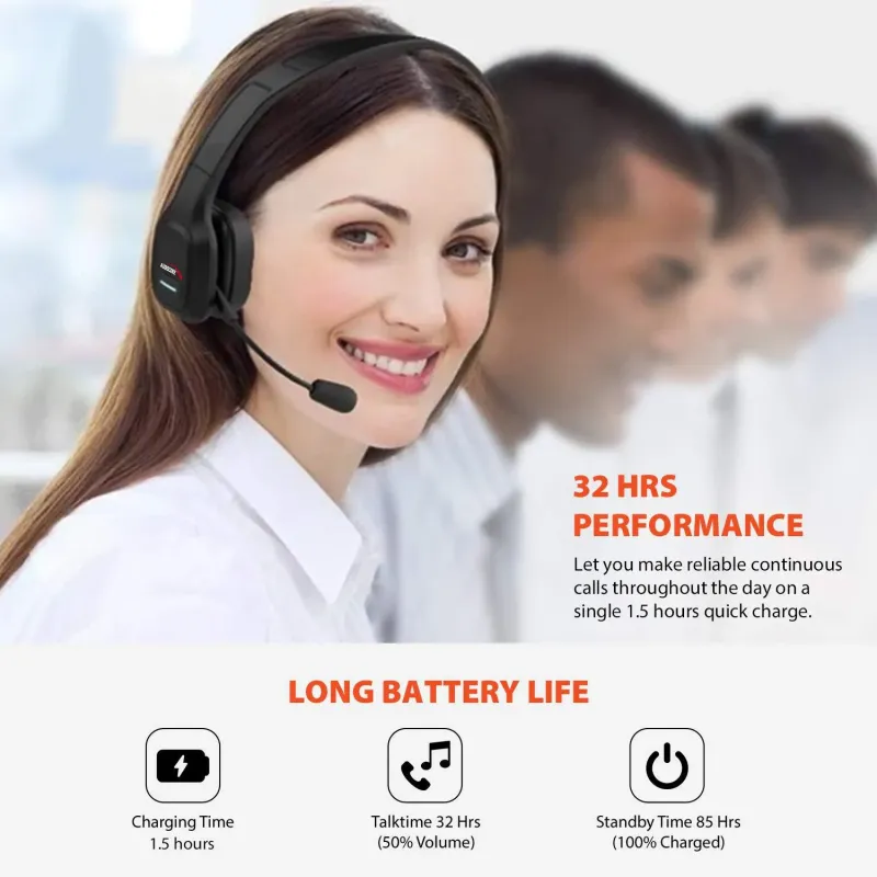 Słuchawki z mikrofonem Audiocore AC864 bluetooth call center
