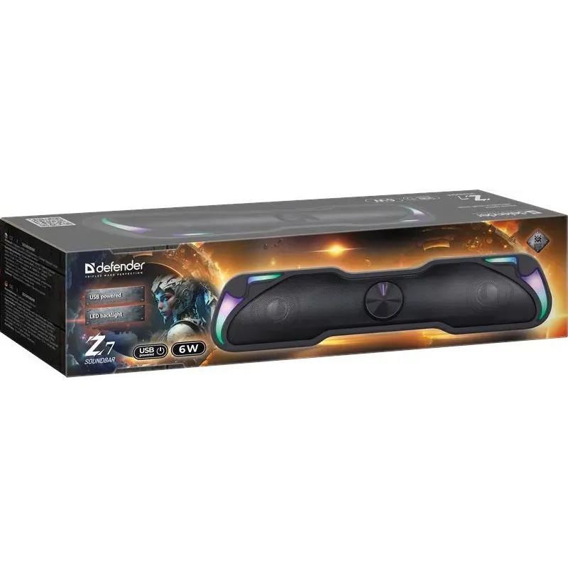 Głośnik Defender Z7 Soundbar 6W USB LED Podświetlany RGB