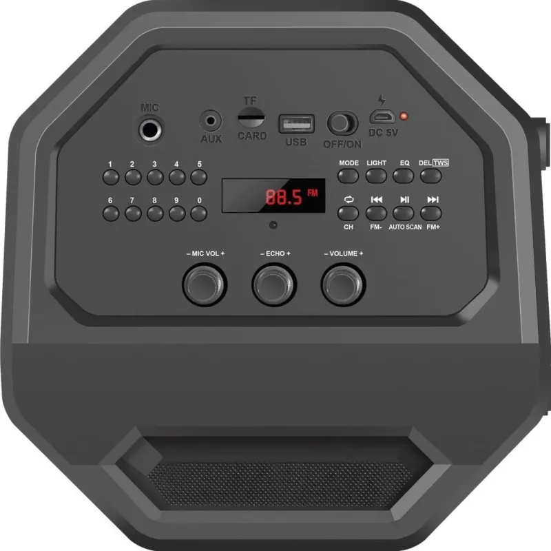 Głośnik Defender RAGE Bluetooth 50W MP3/FM/SD/USB/AUX/TWS/MIC/LED KARAOKE