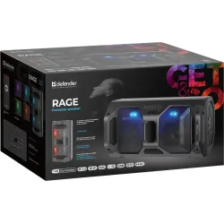 Głośnik Defender RAGE Bluetooth 50W MP3/FM/SD/USB/AUX/TWS/MIC/LED KARAOKE
