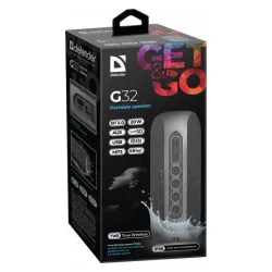 Głośnik Defender G32 Bluetooth 20W MP3/FM/SD/USB/AUX/TWS/IP56 czarny