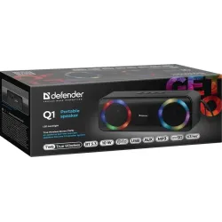 Głośnik Defender Q1 Bluetooth 10W BT/FM/TF/USB/AUX/TWS/LED
