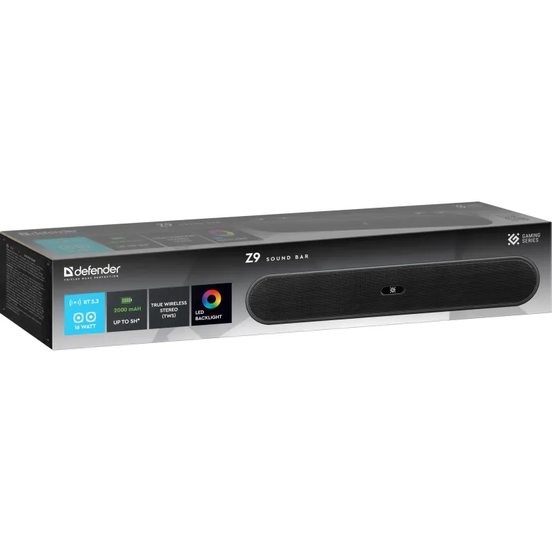 Głośnik Defender Z9 Soundbar 16W USB Bluetooth LED Podświetlany