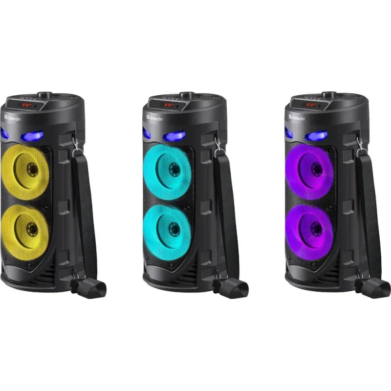 Głośnik Defender CRASHBOOM Bluetooth 16W MP3/FM/SD/USB/AUX/TWS/LED/MIC/LCD