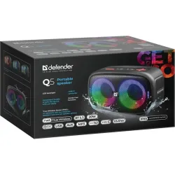 Głośnik Defender Q5 Bluetooth 20W BT/FM/TF/USB/AUX/TWS/LED/IPX5