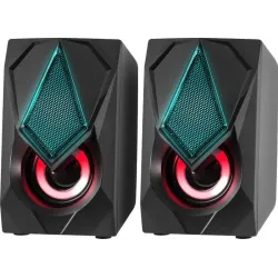 Głośniki Defender SOLAR 1 2.0 6W USB podświetlenie LED