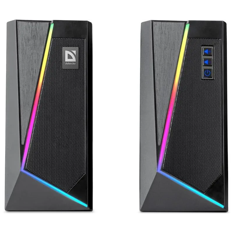 Głośniki Defender SOLAR 3 2.0 10W Bluetooth USB podświetlenie RGB