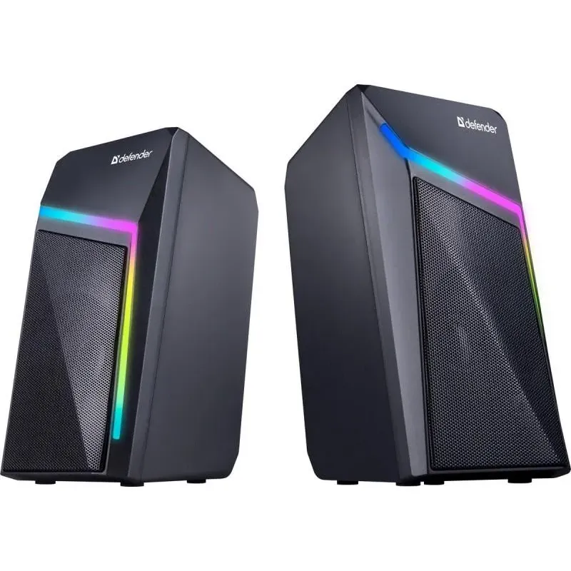 Głośniki Defender STELLAR 2.0 6W USB podświetlenie LED RGB
