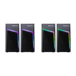 Głośniki Defender STELLAR 2.0 6W USB podświetlenie LED RGB