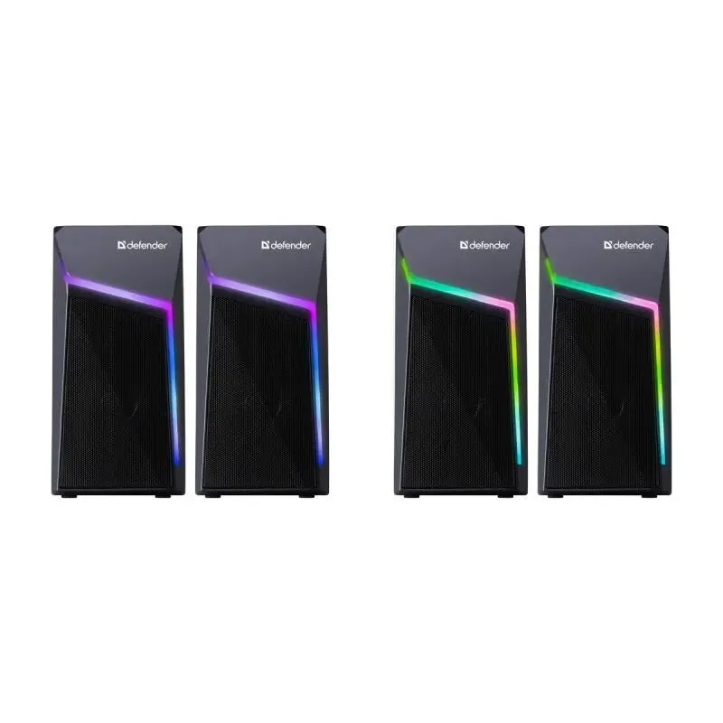 Głośniki Defender STELLAR 2.0 6W USB podświetlenie LED RGB