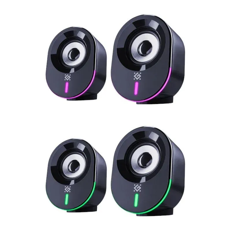 Głośniki Defender SOLAR 8 2.0 10W Bluetooth USB podświetlenie RGB