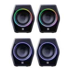 Głośniki Defender SOLAR 9 2.0 10W Bluetooth USB podświetlenie RGB