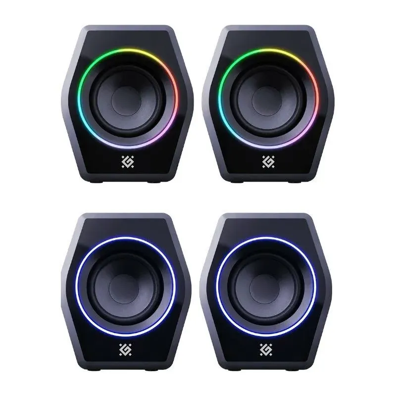 Głośniki Defender SOLAR 9 2.0 10W Bluetooth USB podświetlenie RGB