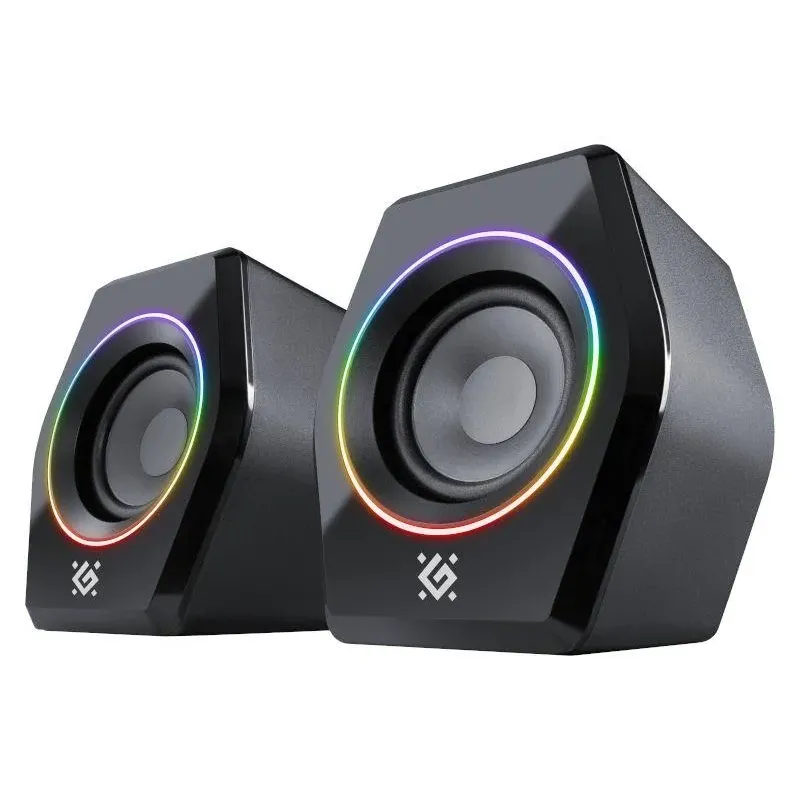 Głośniki Defender SOLAR 9 2.0 10W Bluetooth USB podświetlenie RGB