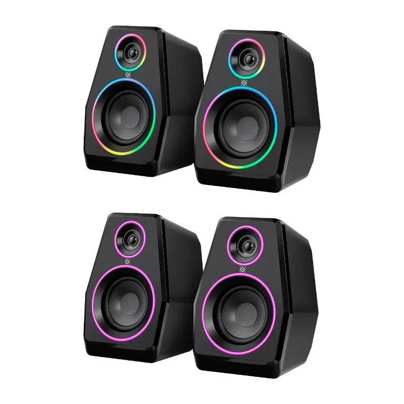 Głośniki Defender SOLAR 10 2.0 10W Bluetooth USB podświetlenie RGB