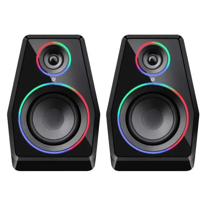 Głośniki Defender SOLAR 10 2.0 10W Bluetooth USB podświetlenie RGB