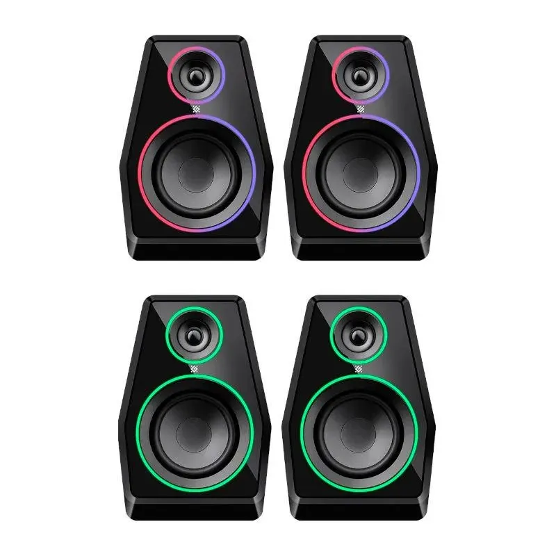 Głośniki Defender SOLAR 10 2.0 10W Bluetooth USB podświetlenie RGB