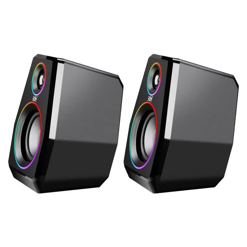 Głośniki Defender SOLAR 10 2.0 10W Bluetooth USB podświetlenie RGB