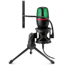 Mikrofon przewodowy Defender FORTE GMC 300 ze statywem STREAM strumieniowy