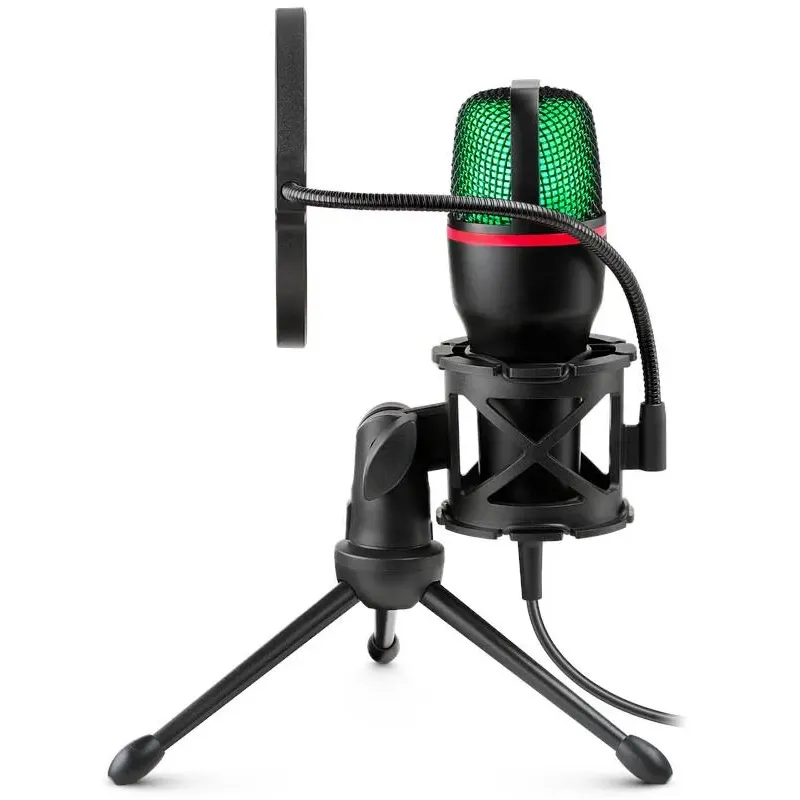 Mikrofon przewodowy Defender FORTE GMC 300 ze statywem STREAM strumieniowy