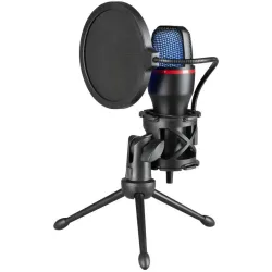 Mikrofon przewodowy Defender FORTE GMC 300 ze statywem STREAM strumieniowy