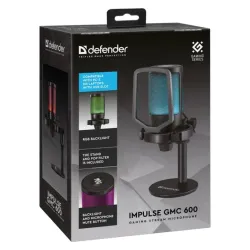 Mikrofon przewodowy Defender IMPULSE GMC 600 ze statywem STREAM