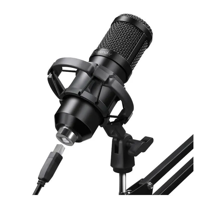 Mikrofon przewodowy Defender SPACE GMC 450 ze statywem STREAM strumieniowy