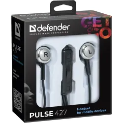 Słuchawki z mikrofonem Defender PULSE 427 douszne 4-pin czarne
