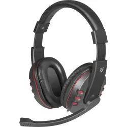 Słuchawki z mikrofonem Defender WARHEAD G-160 Gaming czarno-czerwone + GRA