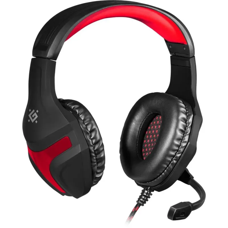 Słuchawki z mikrofonem Defender SCRAPPER 500 Gaming czerwono-czarne +