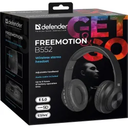 Słuchawki z mikrofonem Defender FREEMOTION B552 bezprzewodowe Bluetooth +
