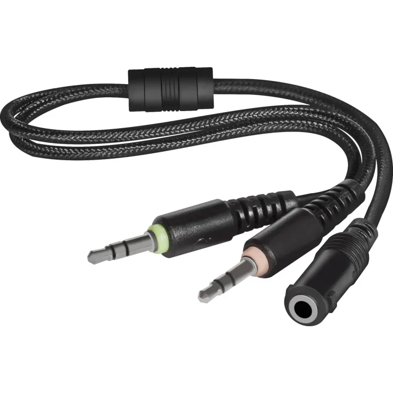 Słuchawki z mikrofonem Defender SHADOW Gaming Soft Touch 4 pin + adapter 2x