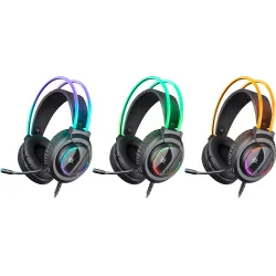 Słuchawki z mikrofonem Defender FLAME podświetlane Gaming RGB + GRA
