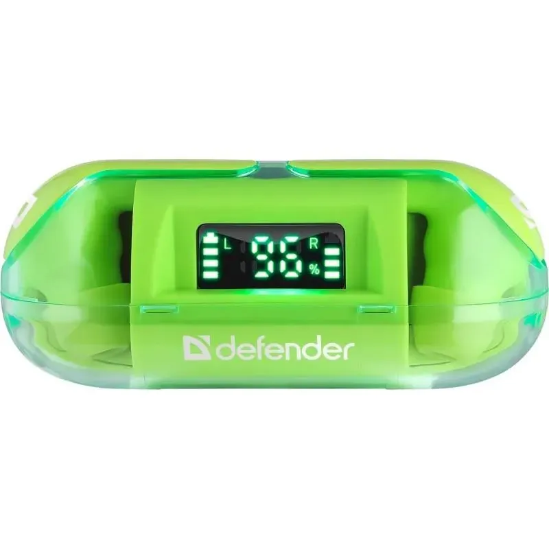 Słuchawki z mikrofonem Defender TWINS 916 bezprzewodowe Bluetooth zielone