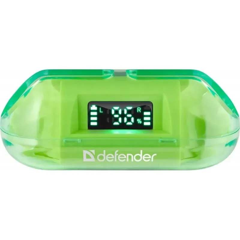 Słuchawki z mikrofonem Defender TWINS 916 bezprzewodowe Bluetooth zielone