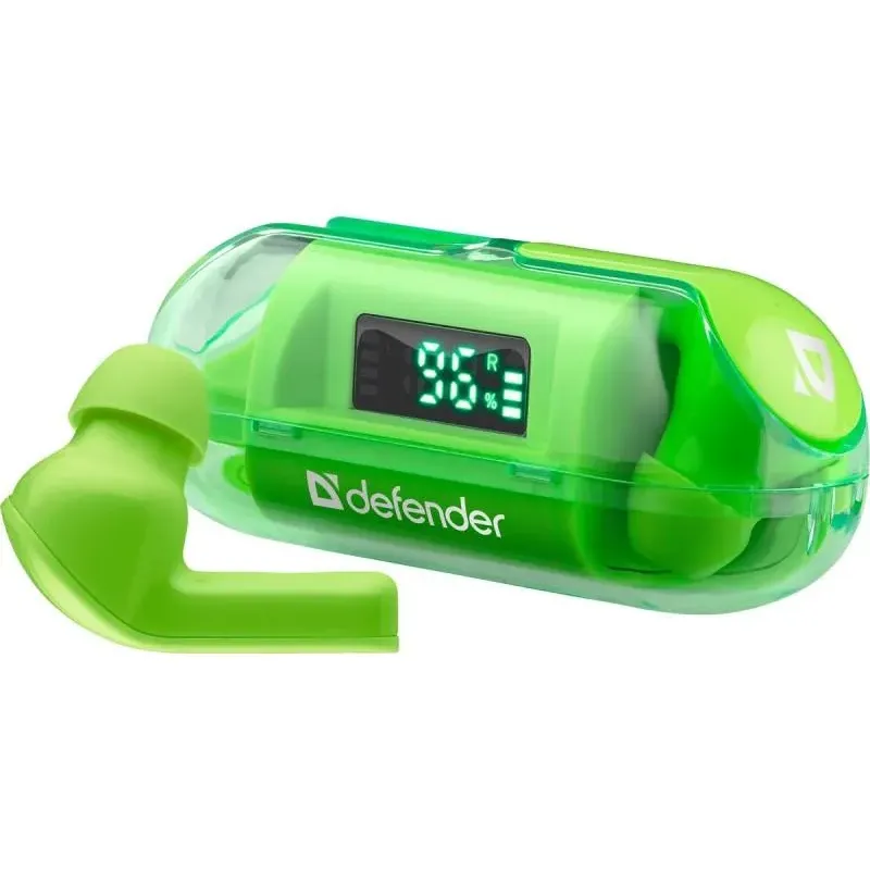 Słuchawki z mikrofonem Defender TWINS 916 bezprzewodowe Bluetooth zielone