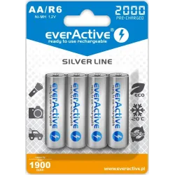 Akumulatorki AA/R6 everActive Silver Line 2000 mAh 4 sztuki