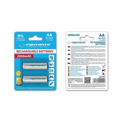 Akumulatorki AA Esperanza 2000mAh 2szt. białe