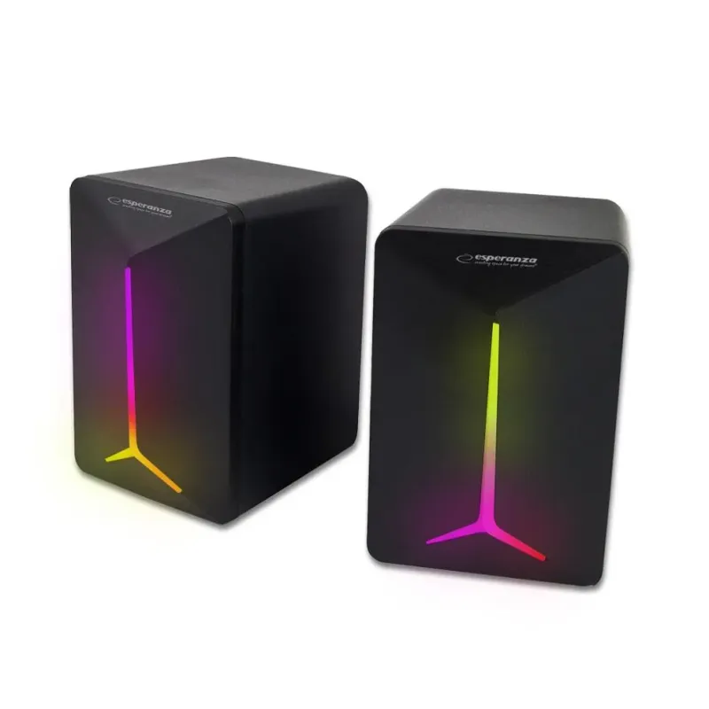 Głośniki 2.0 Esperanza USB LED Rainbow Frevo EGS105 | PartsPC.pl