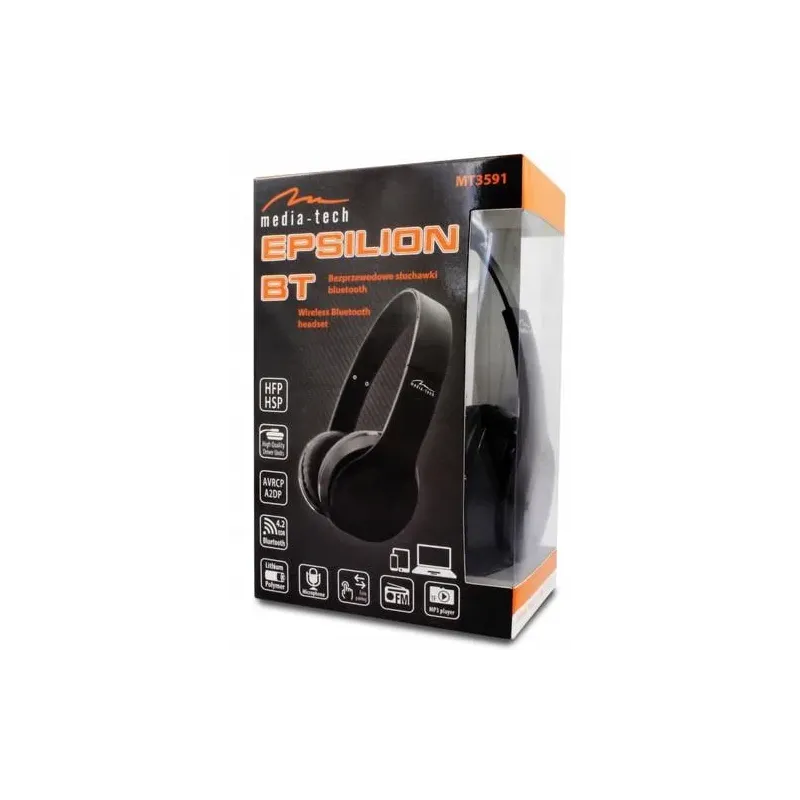 Słuchawki z mikrofonem Media-Tech MT3591 EPSILION BT bezprzewodowe