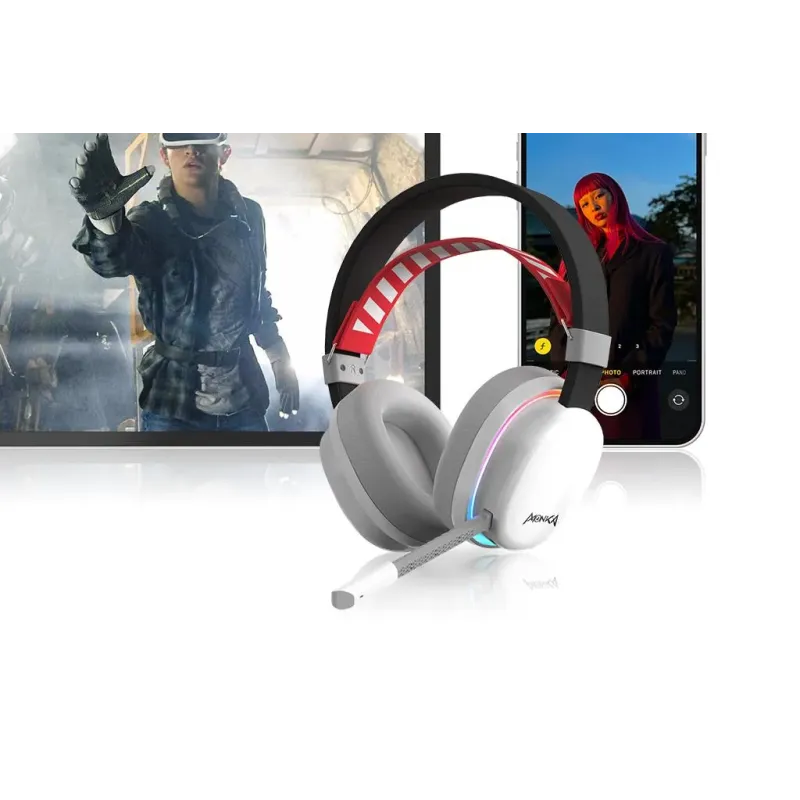 Słuchawki z mikrofonem Monka ECHO HG9069W bezprzewodowe Bluetooth + RF