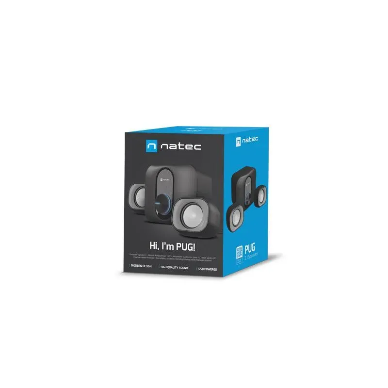Głośniki Natec Pug 11W RMS 2.1 Czarne