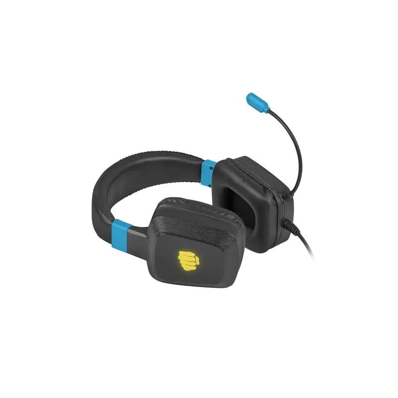 Słuchawki z mikrofonem Fury Raptor Gaming podświetlenie RGB